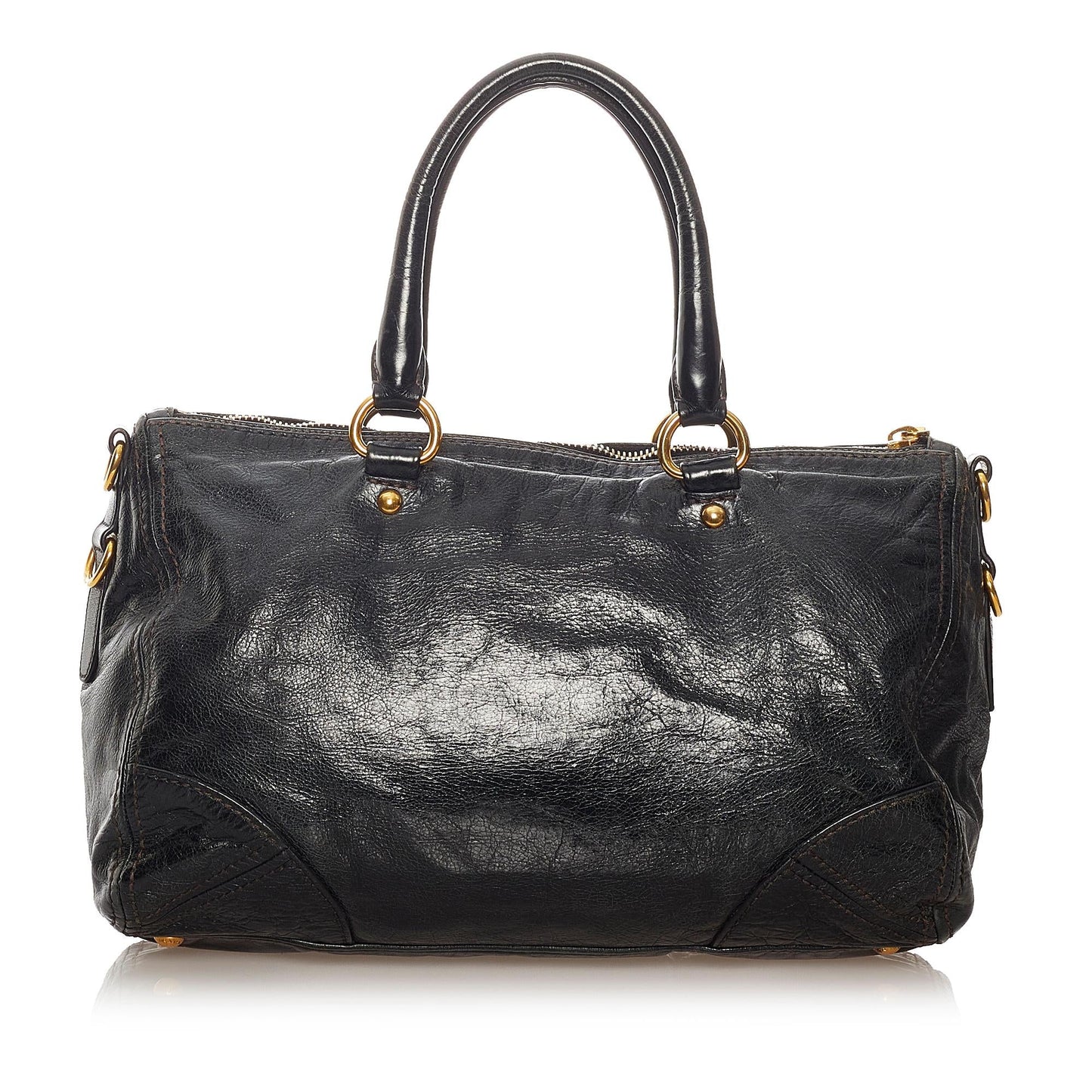 Prada Vitello Shine Satchel (SHG-27607)