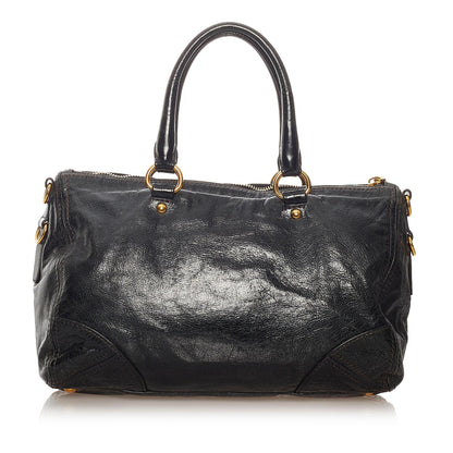 Prada Vitello Shine Satchel (SHG-27607)