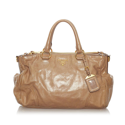 Prada Vitello Shine Satchel (SHG-28200)