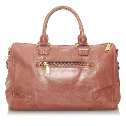 Prada Vitello Shine Satchel (SHG-28448)
