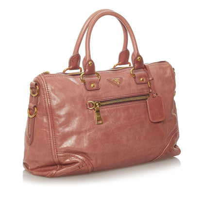Prada Vitello Shine Satchel (SHG-28448)