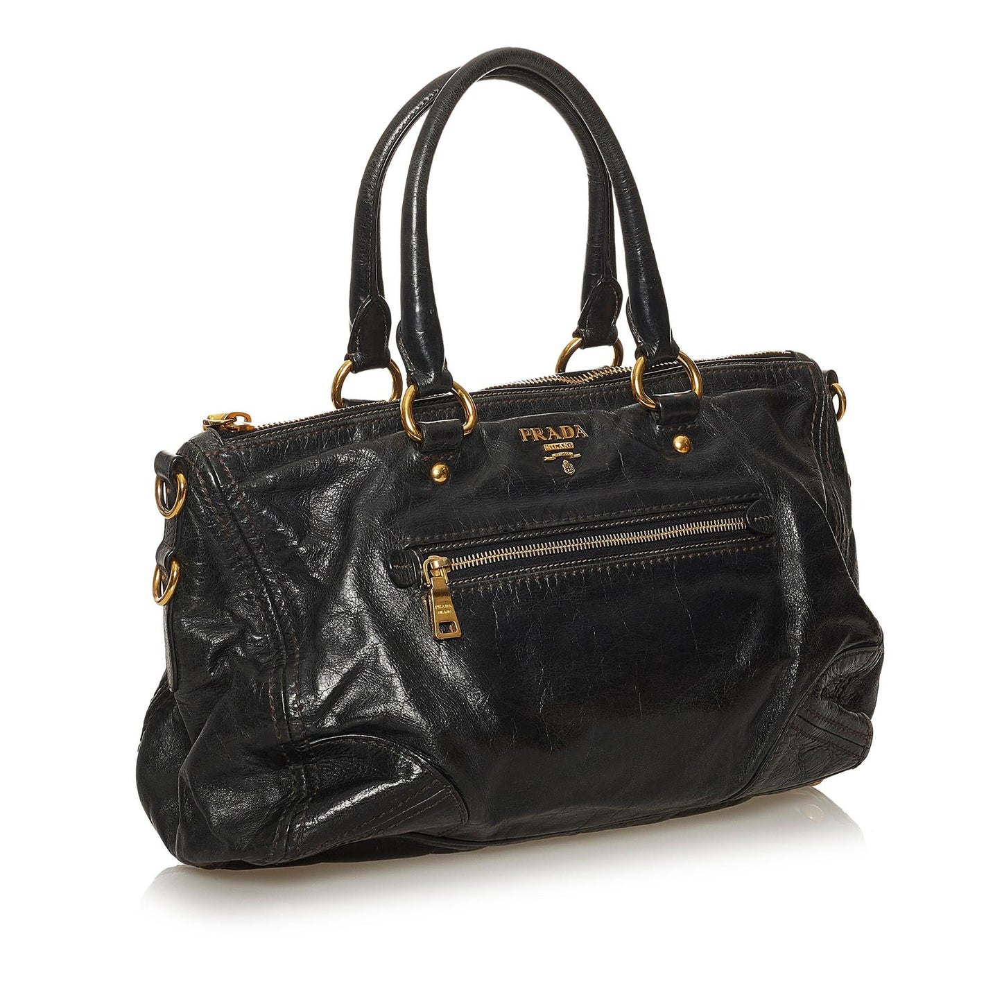 Prada Vitello Shine Satchel (SHG-29261)