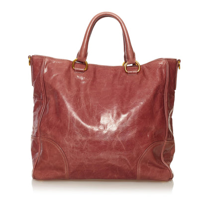 Prada Vitello Shine Satchel (SHG-33141)