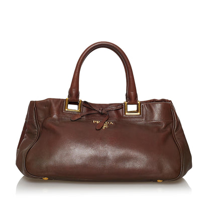 Prada Vitello Shine Satchel (SHG-33929)