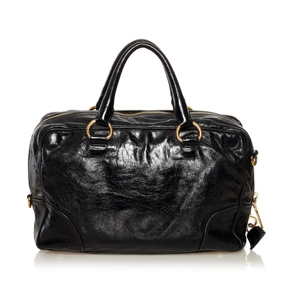 Prada Vitello Shine Satchel (SHG-35110)