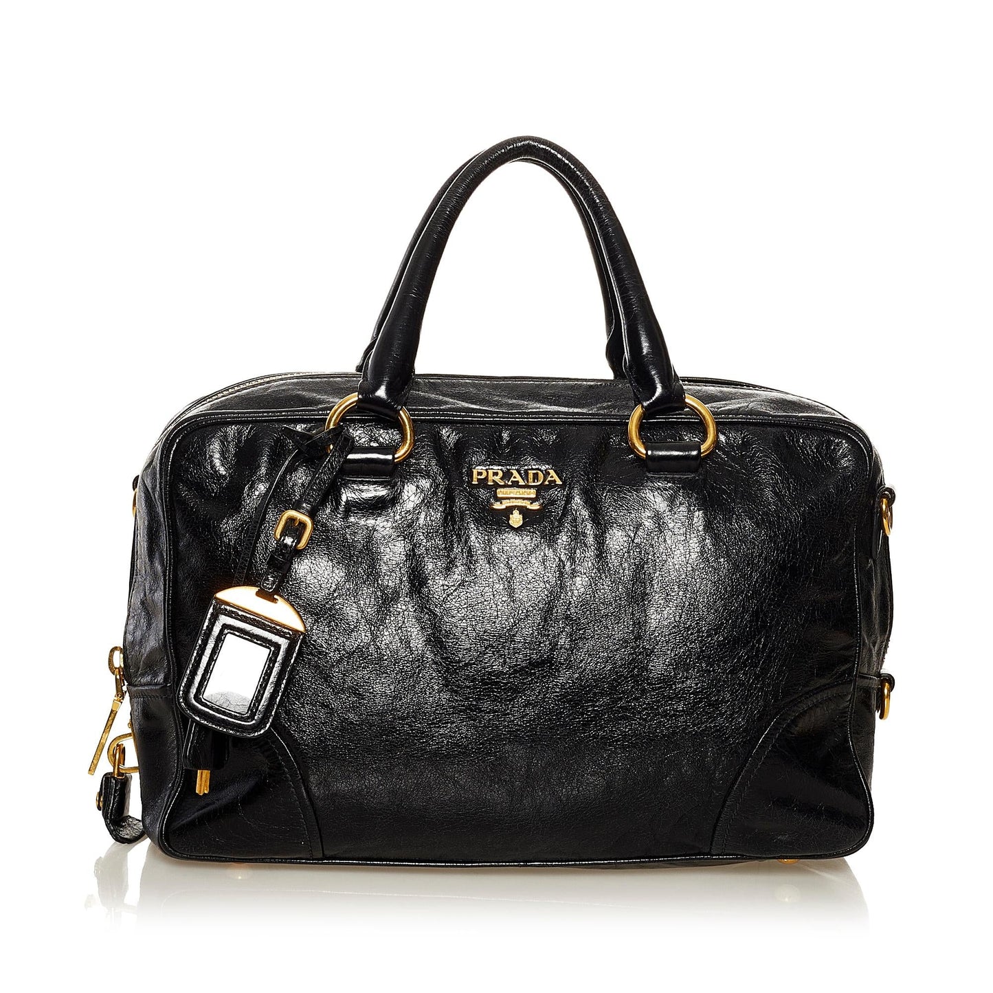 Prada Vitello Shine Satchel (SHG-35110)