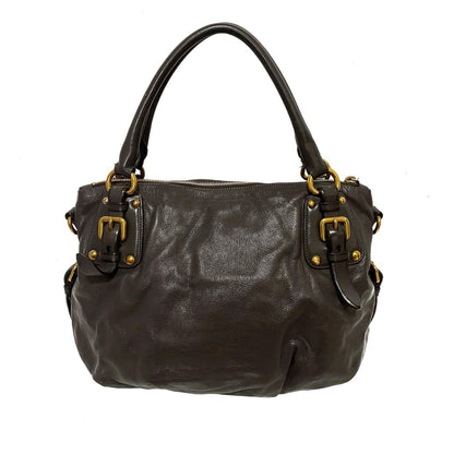 Prada Vitello Shine Satchel (SHG-35815)