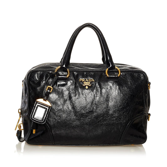Prada Vitello Shine Satchel (SHG-37205)