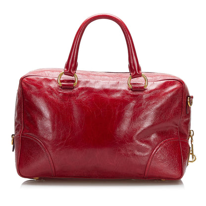 Prada Vitello Shine Satchel (SHG-ivhzIg)