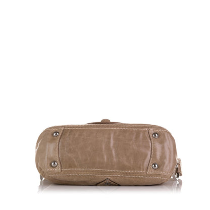 Prada Vitello Shine Turn Lock Baguette (SHG-kNYA2Z)