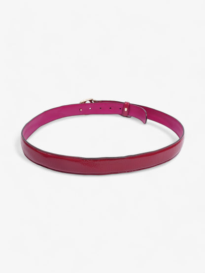 Gucci Interlocking G Belt Pink Patent Leather 95cm 38mm
