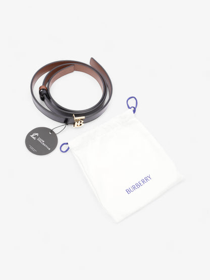 Burberry TB Reversible Belt Black / Brown / Gold Leather Medium - 123cm