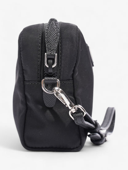 Prada Pouch Wristlet Black Re Nylon