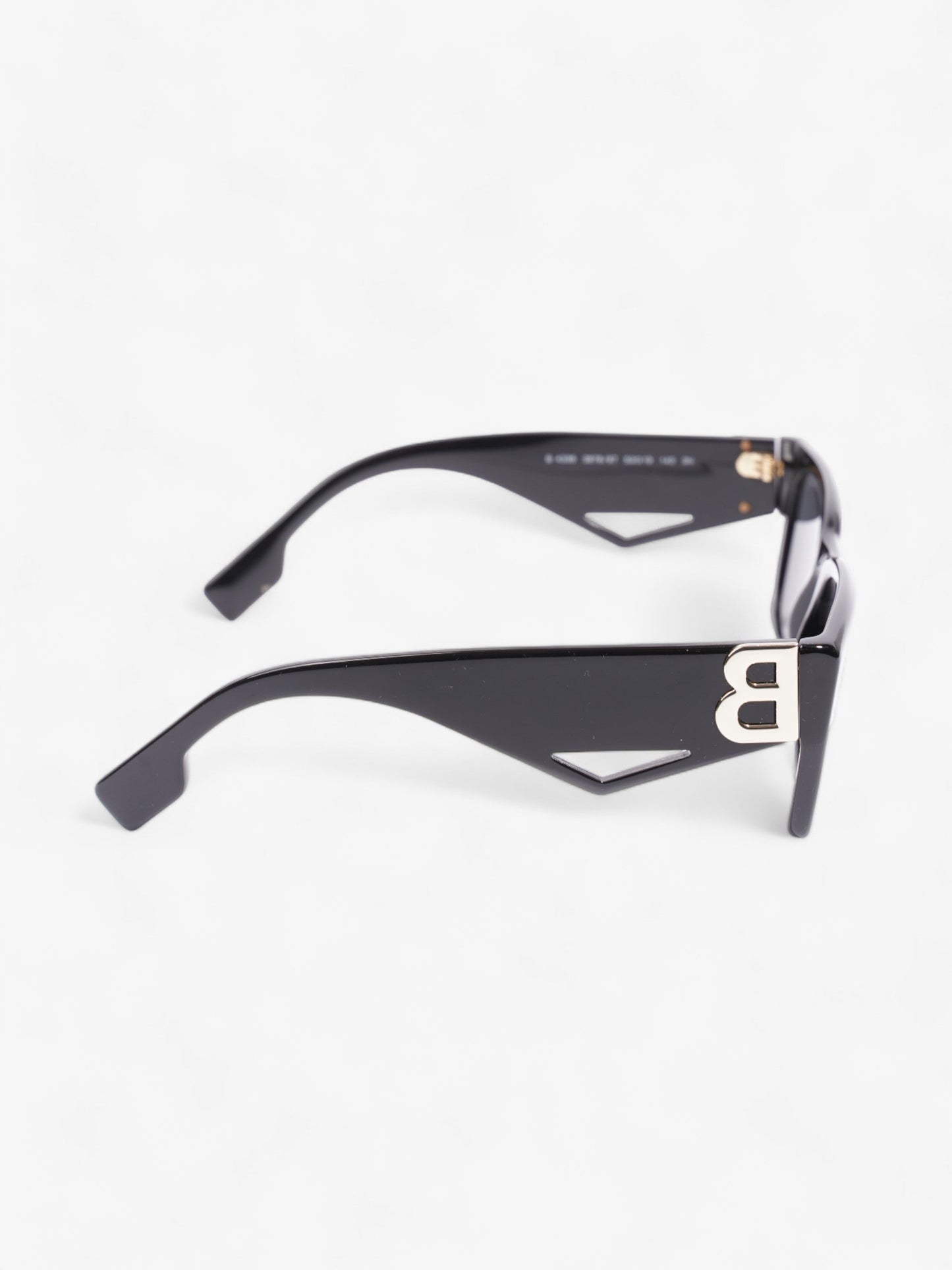 Burberry Rectangle-Frame Sunglasses Black Acetate 140mm