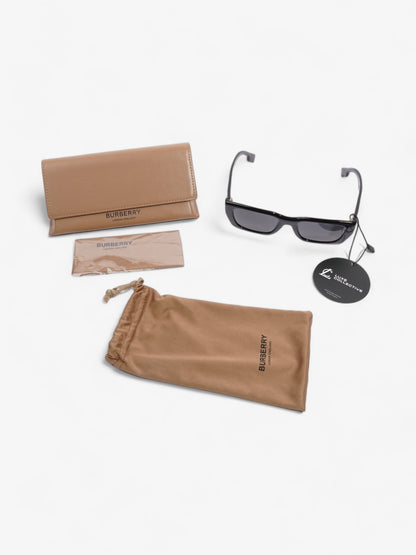 Burberry Rectangle-Frame Sunglasses Black Acetate 140mm