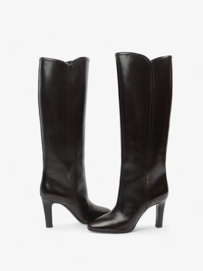 Saint Laurent Boots 110 Black Leather EU 38.5 UK 5.5