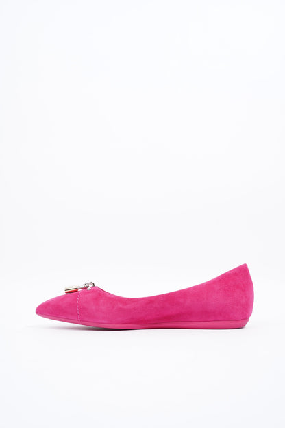 Louis Vuitton Ballet Flat Pink Velvet EU 35.5 UK 2.5