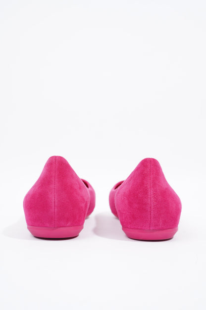 Louis Vuitton Ballet Flat Pink Velvet EU 35.5 UK 2.5