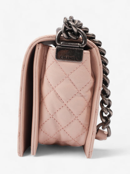 Chanel Boy Bag Light Pink Leather Medium