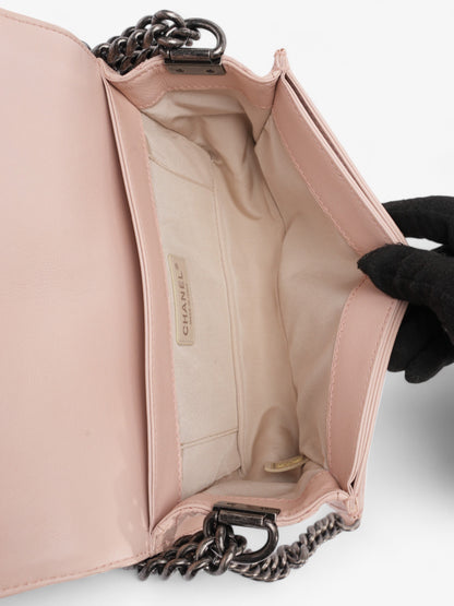 Chanel Boy Bag Light Pink Leather Medium