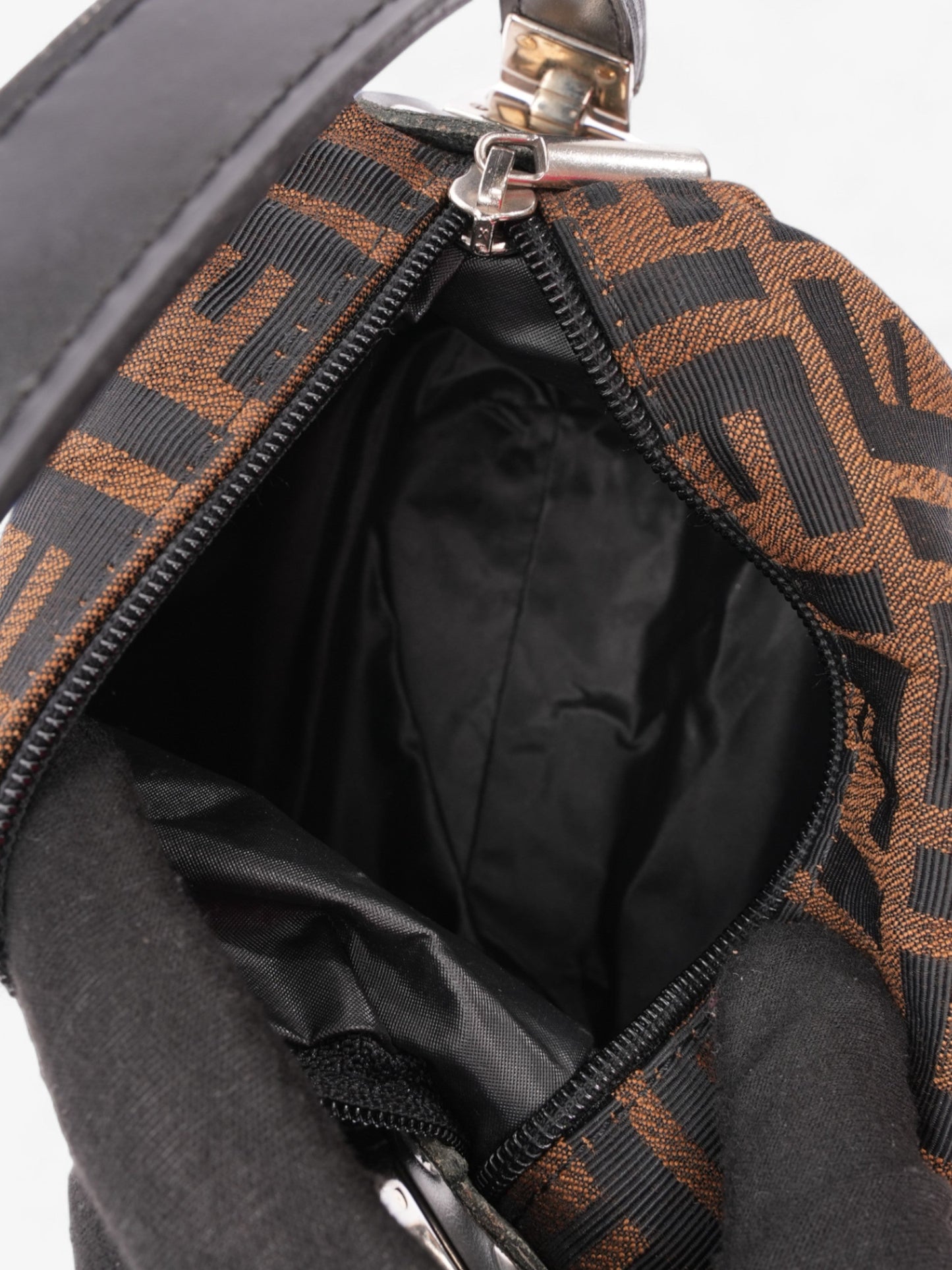 Fendi Classic Zip Fendi Zucca Canvas