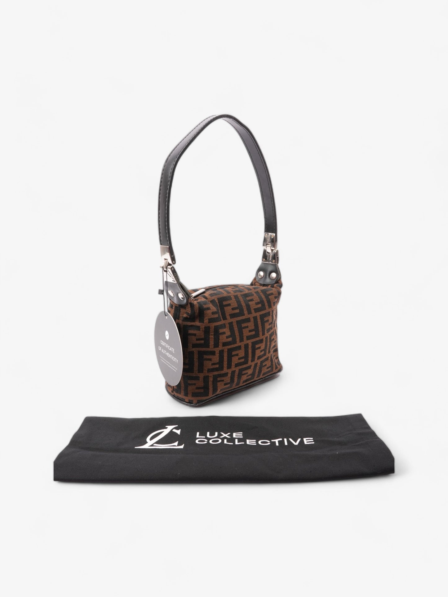 Fendi Classic Zip Fendi Zucca Canvas