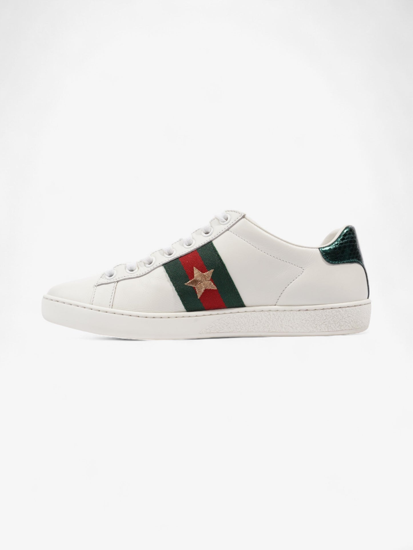 Gucci Ace Embroidered Sneakers White / Red / Green Leather EU 35.5 UK 2.5