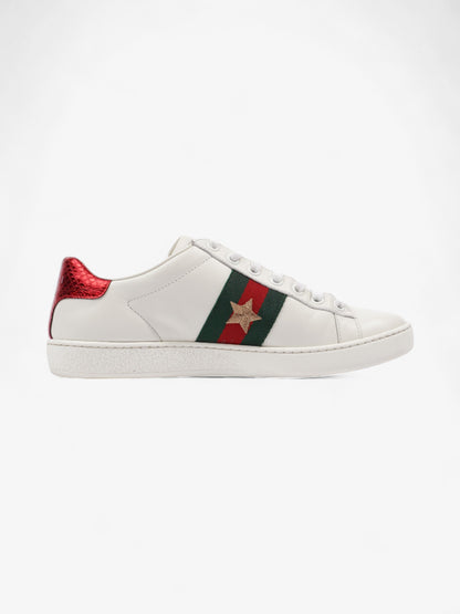 Gucci Ace Embroidered Sneakers White / Red / Green Leather EU 35.5 UK 2.5