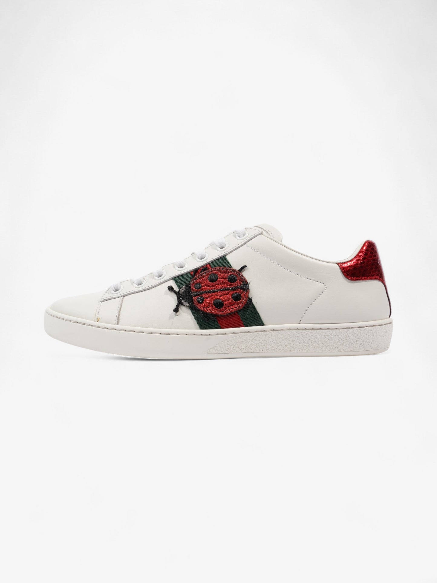 Gucci Ace Embroidered Sneakers White / Red / Green Leather EU 35.5 UK 2.5