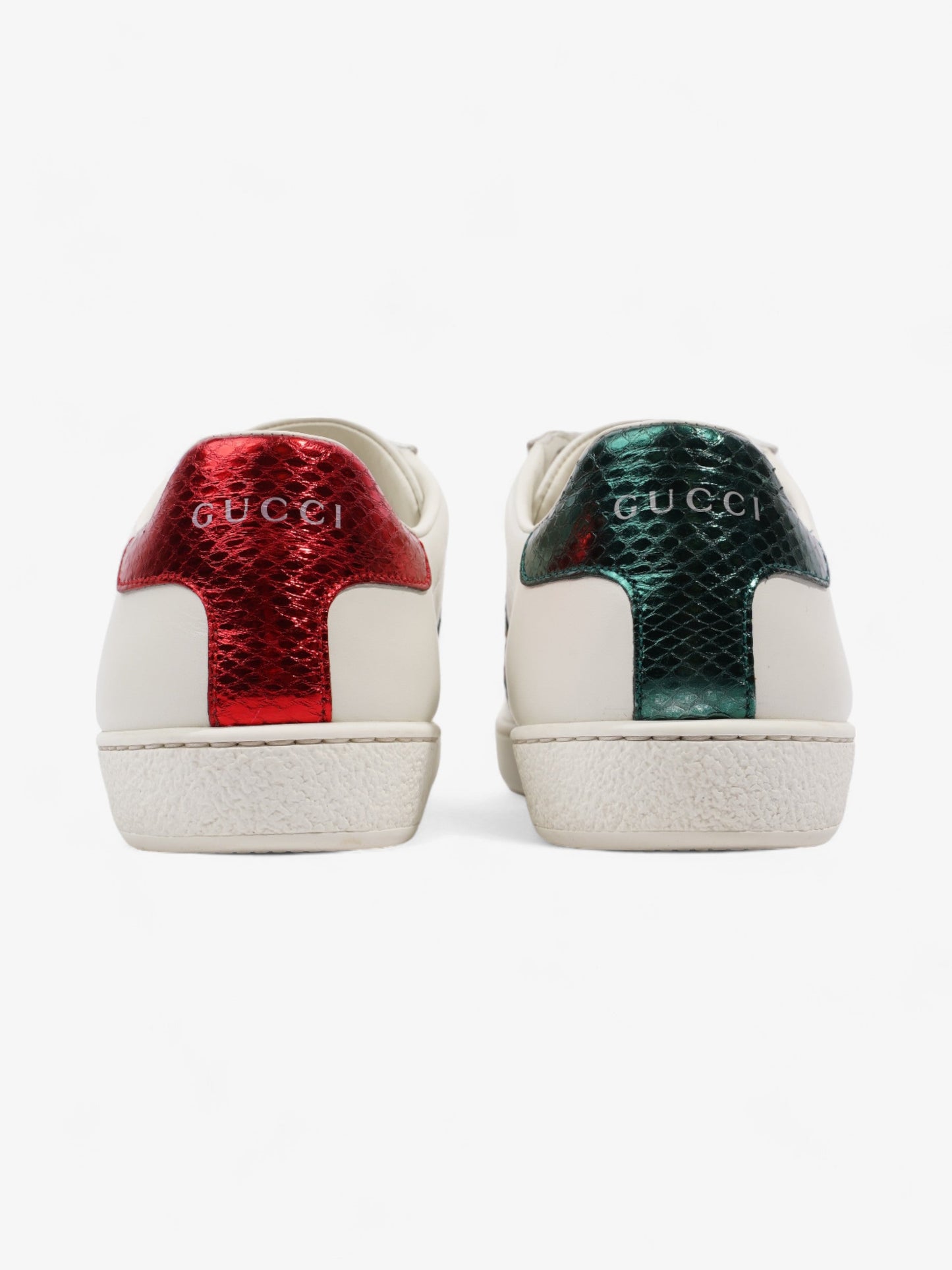 Gucci Ace Embroidered Sneakers White / Red / Green Leather EU 35.5 UK 2.5