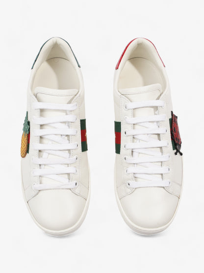 Gucci Ace Embroidered Sneakers White / Red / Green Leather EU 35.5 UK 2.5