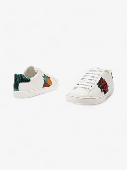 Gucci Ace Embroidered Sneakers White / Red / Green Leather EU 35.5 UK 2.5