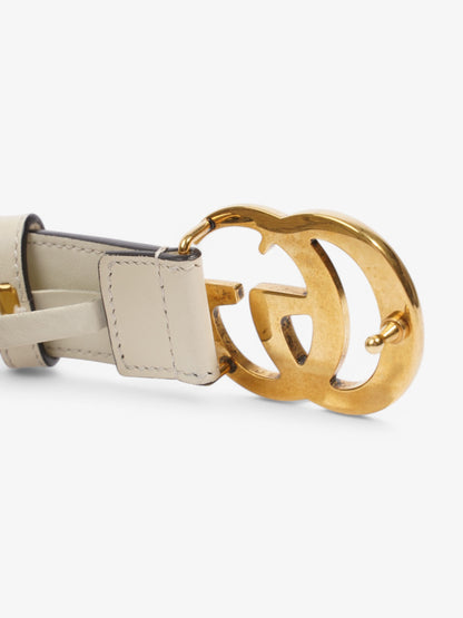 Gucci GG Blet Beige  / White Coated Canvas