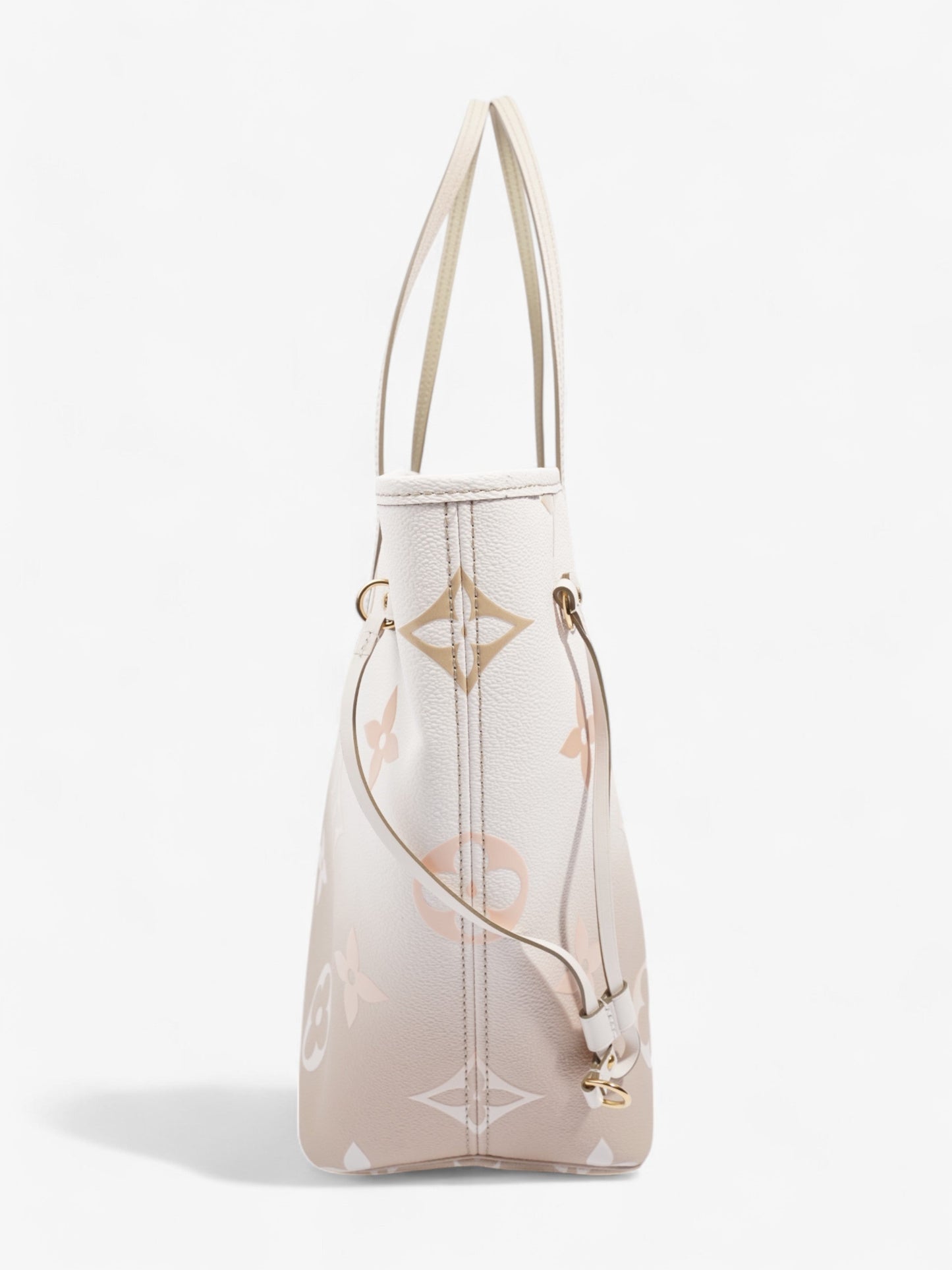 Louis Vuitton Neverfull Spring In The City Khaki / White / Beige Coated Canvas MM