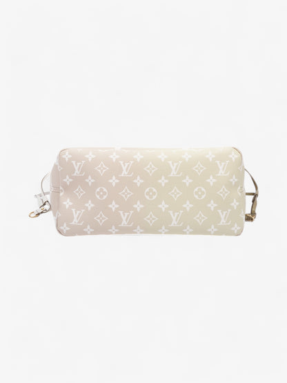 Louis Vuitton Neverfull Spring In The City Khaki / White / Beige Coated Canvas MM