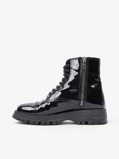 Prada Boots Black Patent Leather EU 36.5 UK 3.5