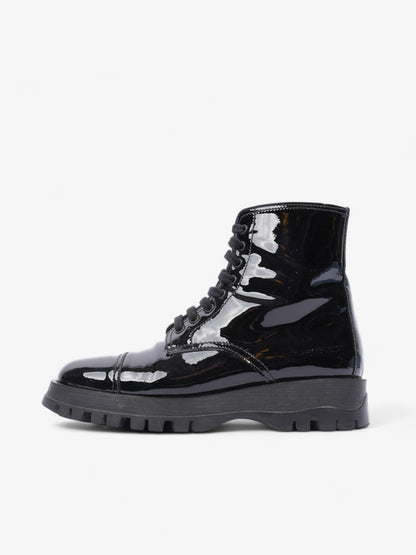 Prada Boots Black Patent Leather EU 36.5 UK 3.5