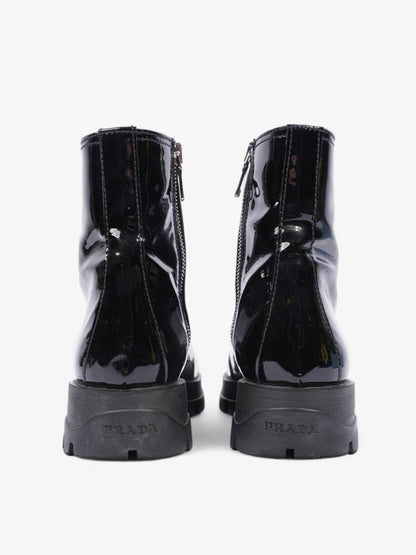 Prada Boots Black Patent Leather EU 36.5 UK 3.5