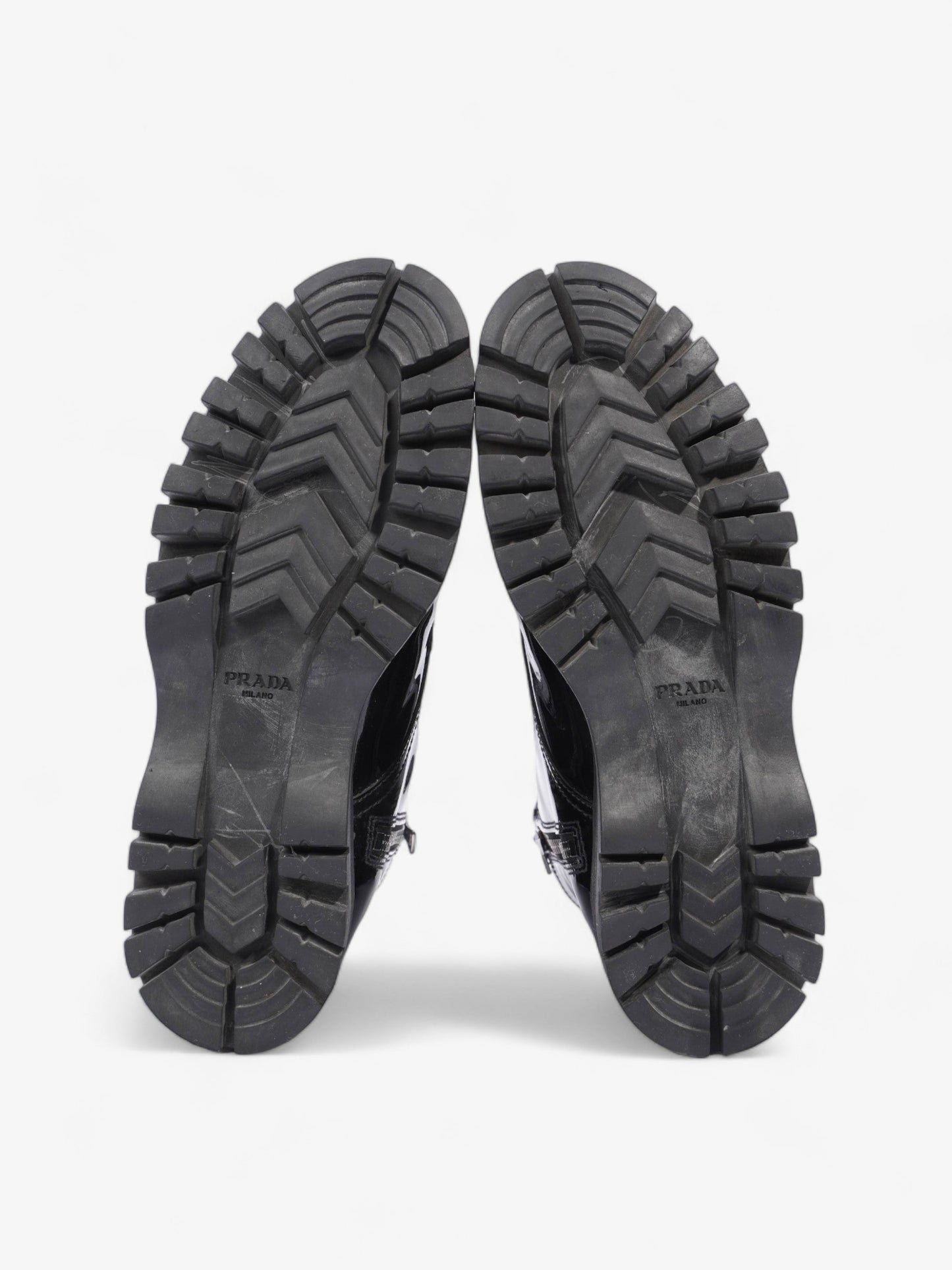 Prada Boots Black Patent Leather EU 36.5 UK 3.5