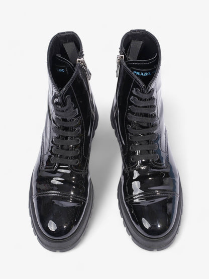 Prada Boots Black Patent Leather EU 36.5 UK 3.5