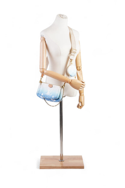 Louis Vuitton By The Pool Multi Pochette Accessoires Blue Gradient Monogram Coated Canvas