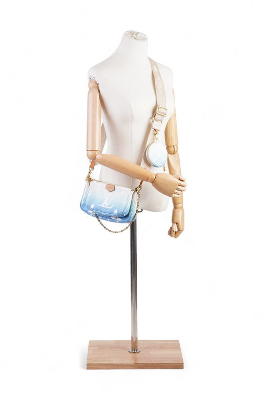 Louis Vuitton By The Pool Multi Pochette Accessoires Blue Gradient Monogram Coated Canvas