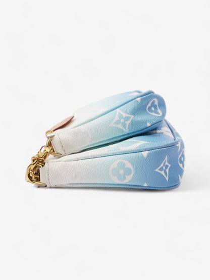 Louis Vuitton By The Pool Multi Pochette Accessoires Blue Gradient Monogram Coated Canvas