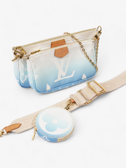 Louis Vuitton By The Pool Multi Pochette Accessoires Blue Gradient Monogram Coated Canvas
