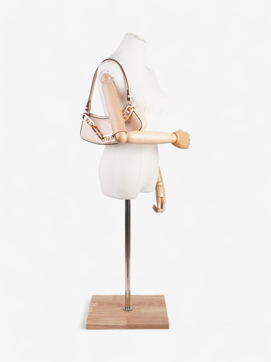 Fendi O Lock Swing Light Rose / Tortoise / Silver Calfskin Leather