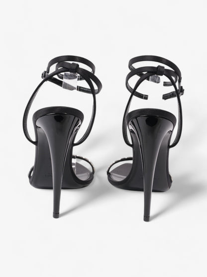 Saint Laurent Gloria  110 Black Satin EU 38.5 UK 5.5