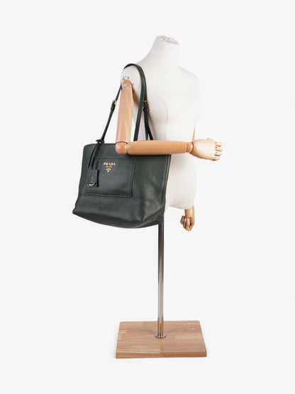 Prada Tote Green Leather