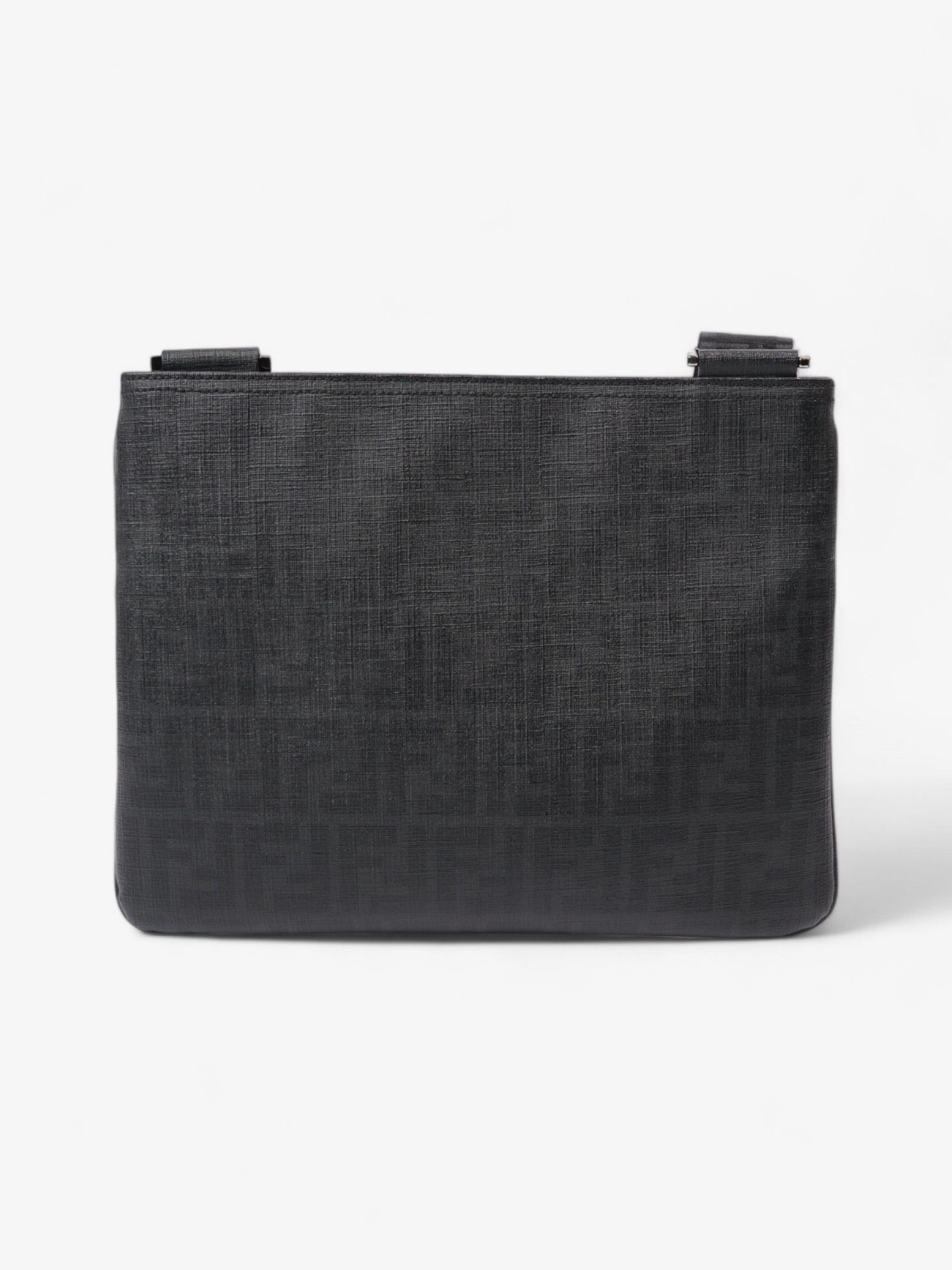 Fendi Zucca Shoulder Bag Black Canvas