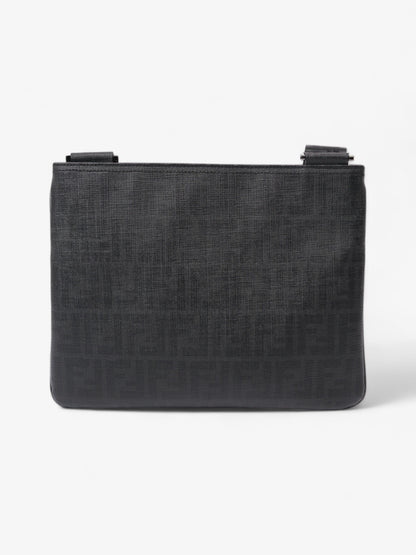 Fendi Zucca Shoulder Bag Black Canvas