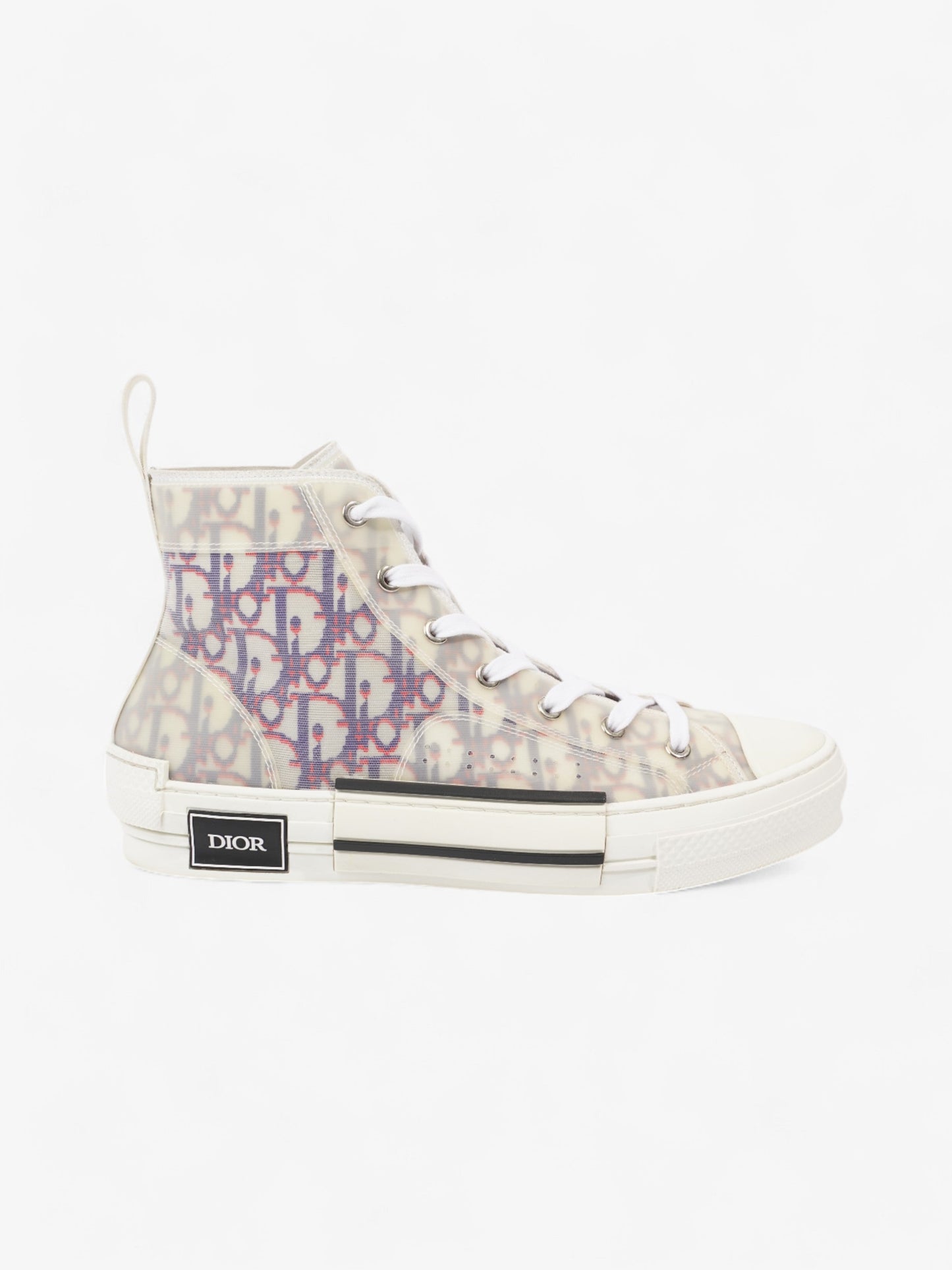Christian Dior B23 High-tops White  / Blue / Red Mesh EU 41.5 UK 8.5